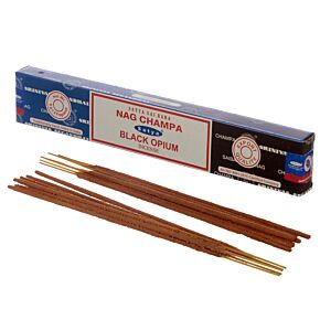 Bâtons d'Encens Satya Nag Champa & Opium Noir 01307