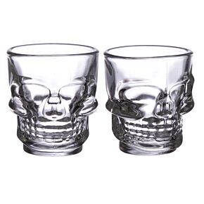 Lot de 2 Verres à Shot Skulls & Roses - Crâne (60ml) Lot de 2 Verres à Shot Skulls & Roses - Crâne (60ml)