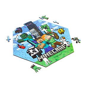 Puzzle en bois 130 pièces - Minecraft Creeper Puzzle en bois 130 pièces - Minecraft Creeper