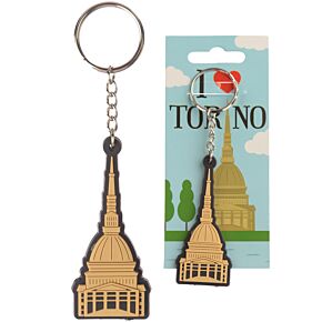 Porte-clés PVC I Love Torino - Mole de Turin