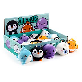 Porte-clés Peluché Squeezies Adoramals Sealife – Mer & Vie Marine Pingouin, Phoque, Poisson Clown, Poulpe, Requin Porte-clés Peluché Squeezies Adoramals Sealife – Mer & Vie Marine Pingouin, Phoque, Poisson Clown, Poulpe, Requin