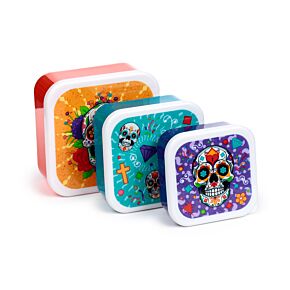 Lot de 3 Boîtes Repas M/L/XL - Day of the Dead Jour des Morts