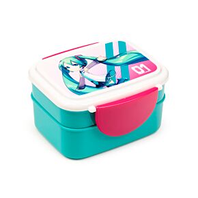 Boite Repas Bento Compartimentée avec couverts - Hatsune Miku Boite Repas Bento Compartimentée avec couverts - Hatsune Miku