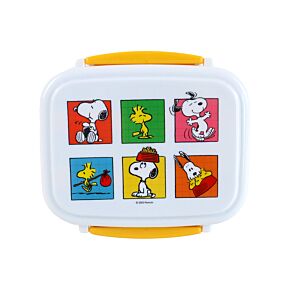 Boite Repas Bento Compartimentée avec couverts - Snoopy & Woodstock Boite Repas Bento Compartimentée avec couverts - Snoopy & Woodstock