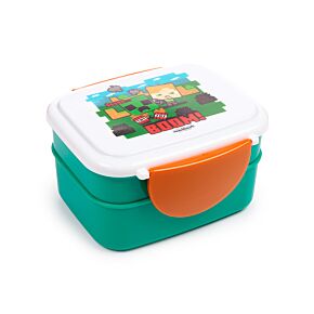 Boite Repas Bento Compartimentée avec couverts - Minecraft SSS BOOM 