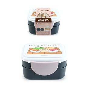 Boite Repas Bento Compartimentée avec couverts - Pusheen le Chat Sushi Club 