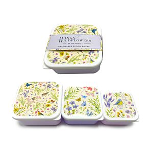 Lot de 3 Boites Repas S/M/L - Jan Pashley Ailes & Fleurs Sauvages