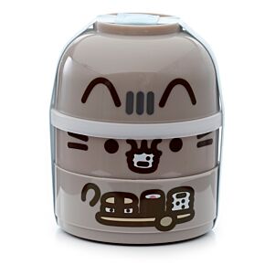 Boîte Repas Bento Ronde Compartimentée Pusheen - Chat Boîte Repas Bento Ronde Compartimentée Pusheen - Chat