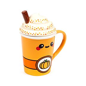 Mug avec Couvercle - Latte Citrouille Epicé Foodiemals 