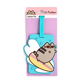 Etiquette à Bagage PVC - Pusheen le Chat Surfeur
