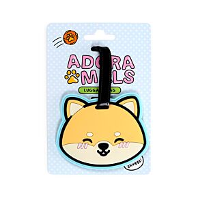 Etiquette de Bagage en PVC - Adoramals Shuggs le Shiba Inu Etiquette de Bagage en PVC - Adoramals Shuggs le Shiba Inu