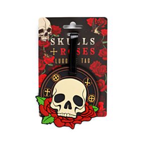 Etiquette de Bagage en PVC - Skulls & Roses 