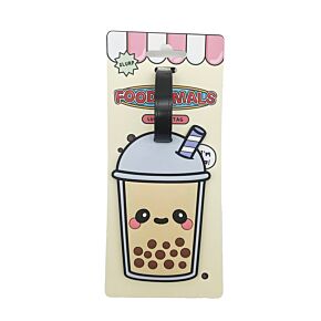 Etiquette de Bagage en PVC - Foodiemals Bubble Tea 