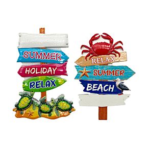 Aimant Souvenir - Bord de mer Crabe & Tortues
