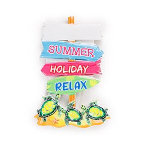 Aimant Souvenir - Bord de mer Crabe & Tortues