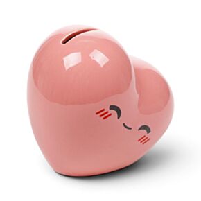 Tirelire en Céramique Cœur Rose - J'Adoramals