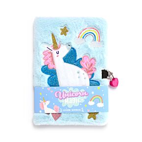 Bloc-notes Peluché avec Cadenas & Clé - Unicorn Magic Licorne