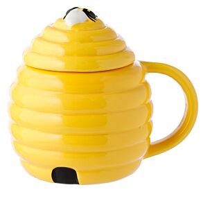Mug Beehive en Forme de Nid d'Abeille avec Couvercle Mug Beehive en Forme de Nid d'Abeille avec Couvercle