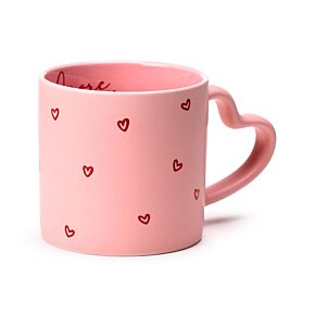 Mug en Porcelaine à Anse Décorée Cœur - Amore Mug en Porcelaine à Anse Décorée Cœur - Amore