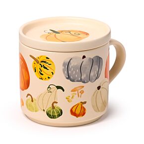 Ensemble Mug Porcelaine & Dessous de Tasse - Récolte d'Automne 