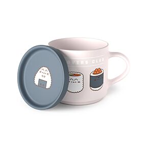 Ensemble Mug Porcelaine & Dessous de Tasse - Pusheen le Chat Sushi Ensemble Mug Porcelaine & Dessous de Tasse - Pusheen le Chat Sushi