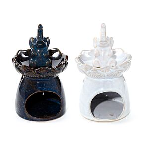 Brûleur A Huile Elephant sur Fleur de Lotus