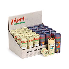 Pot à 12 Crayons de Couleur - Pippi Longstocking Fifi Brindacier