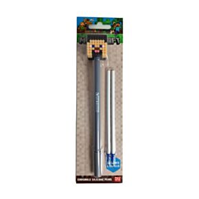 Stylo effaçable avec Embout silicone - Minecraft Steve 