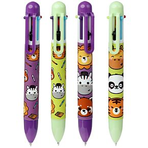 Stylo Multi-couleur Adoramals - Animaux Sauvages (6 Colours) Stylo Multi-couleur Adoramals - Animaux Sauvages (6 Colours)
