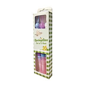 Lot de 3 Stylos Pointe fine Lapin - Springtime Printemps