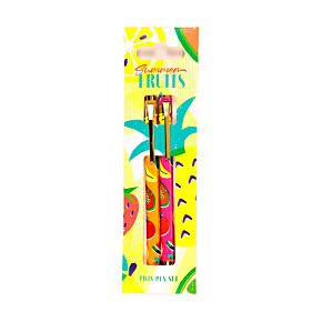 Lot de 2 Stylos - Summer Fruits Lot de 2 Stylos - Summer Fruits