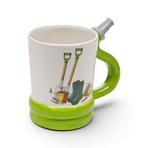 Mug en céramique avec anse en forme de tuyau