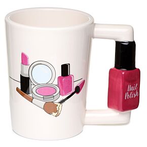 Mug à anse en forme de vernis à ongles