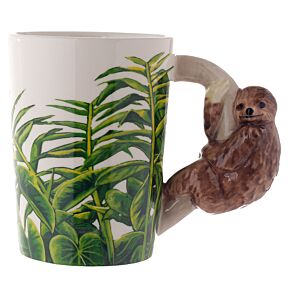 Mug à Anse Décorée - Paresseux Jungle Explorer Mug à Anse Décorée - Paresseux Jungle Explorer
