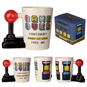 Mug à Anse Décorée Game Over - Jeu Vidéo Joystick & Arcade Mug à Anse Décorée Game Over - Jeu Vidéo Joystick & Arcade