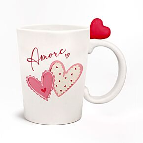 Mug à Anse Décorée Cœurs - Amore