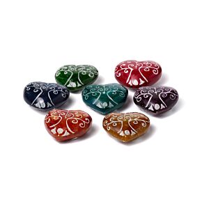 Porte-encens Stéatite - Cœur Arbre de Vie Chakra 