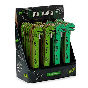 Règle en bois de 15cm - Dinosauria