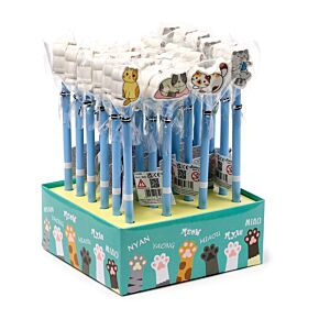 Crayon avec Embout Gomme - Chats Mignons Crayon avec Embout Gomme - Chats Mignons