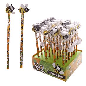 Crayon avec Embout Gomme - Abeilles Crayon avec Embout Gomme - Abeilles