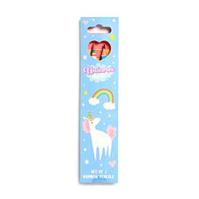 Lot de 2 Crayons Arc-en-ciel - Unicorn Magic Licorne Lot de 2 Crayons Arc-en-ciel - Unicorn Magic Licorne