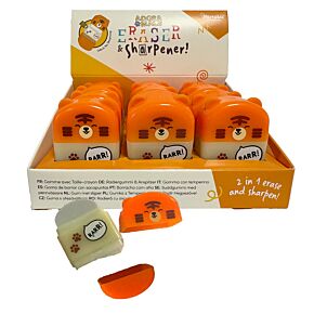 Taille-crayon & gomme Tigre 2 en 1 -Adoramals Taille-crayon & gomme Tigre 2 en 1 -Adoramals