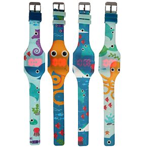 Montre Digitale en Silicone Sealife - Vie Marine Montre Digitale en Silicone Sealife - Vie Marine