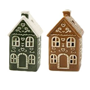 Photophore Maison Pain d'épices Noël - Maison de Ville