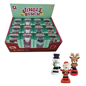 Figurine Solaire Père Noël, Bonhomme de neige & Renne - Noël Jingle Bunch 