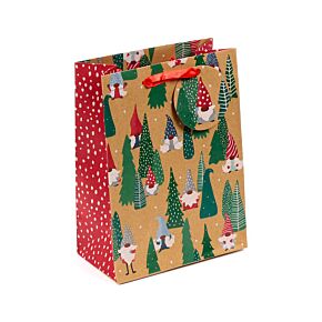 Sac Cadeau ( Moyen ) - Gnomes de Noël