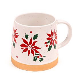 Mug en grès - Poinsettia