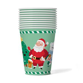 Lot de 10 Gobelets en papier (27cl) - Jingle Bunch Noël