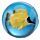 Balles rebondissantes poissons tropicaux 3D bocal plastique