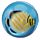 Balles rebondissantes poissons tropicaux 3D bocal plastique